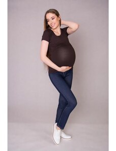 PreMamku Klasická čierna tehotenská a dojčiaca blúzka