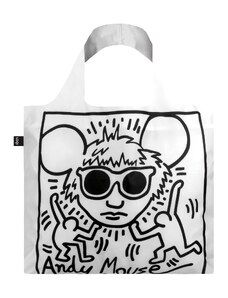 Skladacia nákupná taška LOQI KEITH HARING Andy Mouse