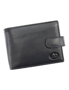 Čierna pánska kožená peňaženka El Forrest so zapínaním L892-67