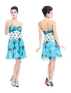 Ever Pretty barevné modré krátke spoločenské letní šaty Arnica