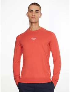 Calvin Klein pánsky oranžový sveter