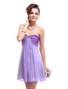 Ever Pretty krátke fialové spoločenské šaty Violeta