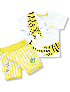 Miniworld 2dielna letná súpravička pre bábätká- Tiger, žltý