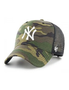 47 Brand Maskáčová šiltovka NY Yankees so sieťkou a bielym logom
