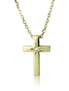 Goldie Diamantový náhrdelník krížik LNL342.OD