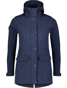 Nordblanc Modrý dámsky zateplený softshellový kabát TEXTURE