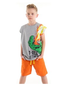 mshb&g T-rex Flame Boy T-shirt Shorts Set