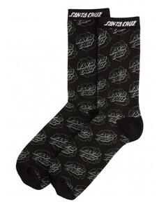 ponožky SANTA CRUZ - Broken Dot Sock Black (BLACK)