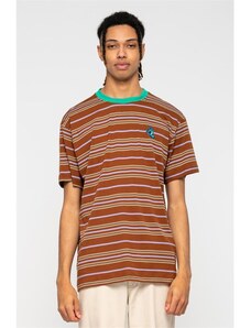 tričko SANTA CRUZ - Mini Hand Stripe T-Shirt Sepia Stripe (SEPIA STRIPE)