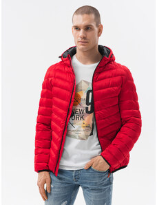 Pánska prechodná bunda červená Ombre wear XL