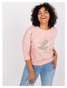 Zonno Tmavopúdrovo ružové tričko s potlačou