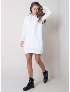 Babylon Teplákové šaty s kapucňou biele