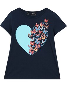 bonprix Tričko pre dievčatá, farba modrá, rozm. 176/182