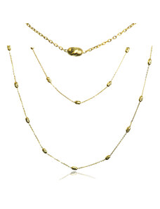 GOLDIE Zlatý dvojradový náhrdelník Cindy LNL202.TR