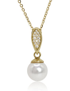 Goldie Zlatý náhrdelník so sladkovodnou perlou LNL346.ZMA