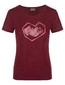 Dámske outdoorové tričko Kilpi GAROVE-W tmavo červená