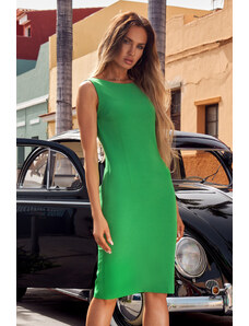 MOE Zelené midi šaty M667