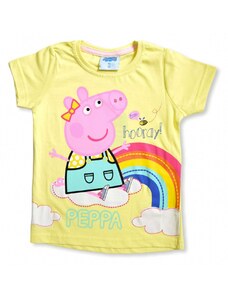 EPLUSM Dievčenské tričko "Peppa Pig" - žltá