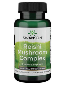 Swanson Reishi Mushroom Complex 60 ks, vegetariánska kapsula