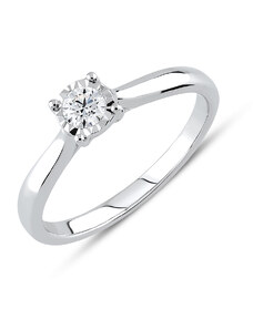 Lillian Vassago Zlatý prsteň s diamantom LLV59-DR053W