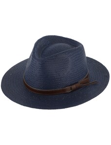 Fiebig - Headwear since 1903 Letné modrý fedora klobúk od Fiebig - Traveller Toyo