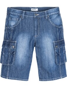 bonprix Kapsáčové džínsové bermudy, Regular Fit, farba modrá