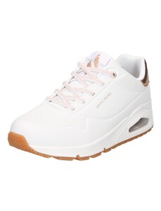 SKECHERS Nízke tenisky 'Uno' ružové zlato / biela