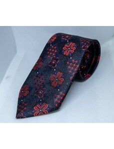 Fashionclub Pánsky set : modročervená kravata a vreckovka