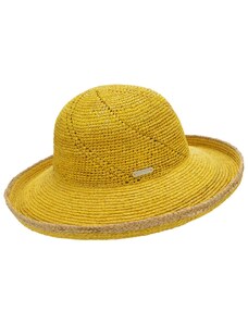 Dámsky letný slamený klobúk so širšou krempou Seeberger - Crochet Big Brim