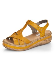 Dámske sandále RIEKER V0919-68 žltá S4