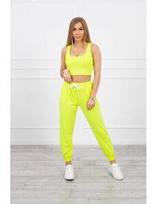 Kesi Set top+trousers yellow neon
