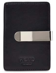 Pánske kožené púzdro na doklady PICARD - Eurojet Card Case 3 - 001 Black (PI)