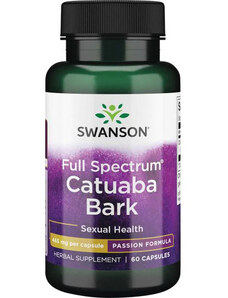 Swanson Catuaba Bark 60 ks, kapsule, 465 mg