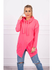 Kesi Tunic with clutch at the front Oversize pink neon