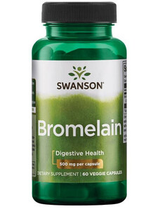 Swanson Bromelain 60 ks, vegetariánska kapsula, 500 mg