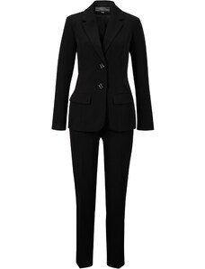 bonprix Nohavicový oblek, 2-dielny, farba čierna