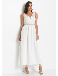 bonprix Svadobné šaty s čipkou, farba biela