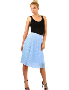 TopMode Dámska plisovaná skladaná midi sukňa s pružným pásom