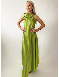 Dlhé Saténové šaty BELLA zelené