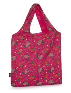 Bagmaster nákupná taška 22 H so zipsom Britto - jahody a melóny