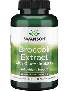 Swanson Broccoli Extract with Glucosinolates 120 ks, vegetariánska kapsula, 600 mg