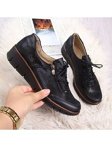 Inny Helios W H334 čierna lesklá kožená obuv