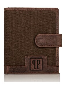 PAOLO PERUZZI Pánska kožená peňaženka s RFID | hnedá T-04-BR