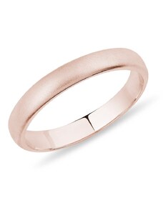 Dámský snubní prsten satin z ružového zlata KLENOTA X0435004P30