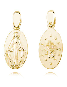 Klenoty Amber Obojstranný medailón - požehnaná Panna Mária