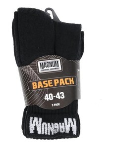 Magnum BASE PACK - ponožky HRUBÉ (3 páry) - ČIERNE - 36 - 39