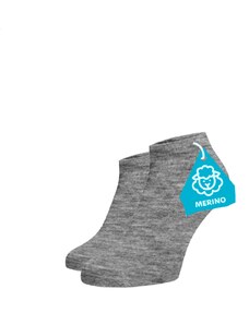 Benami Členkové ponožky MERINO - svetlo šedé