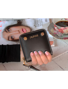Jadise Dámska kožená peňaženka STUD MINI, čierná
