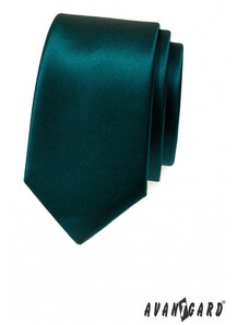 Smaragdovo zelená úzka kravata Avantgard 571-9049