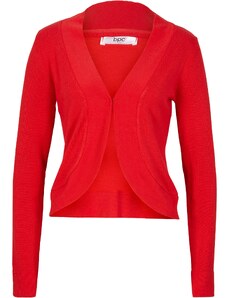 bonprix Krátky pletený sveter, dlhý rukáv, farba červená, rozm. 56/58